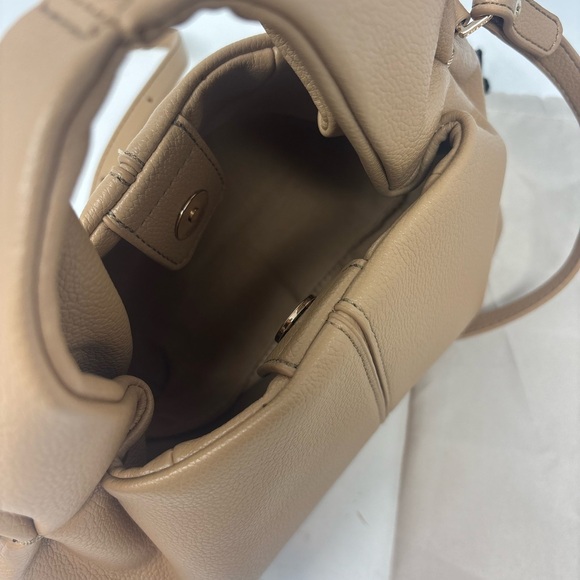 Polène Numéro Neuf Mini Bag Textured Beige Leather Purse - Picture 6 of 14